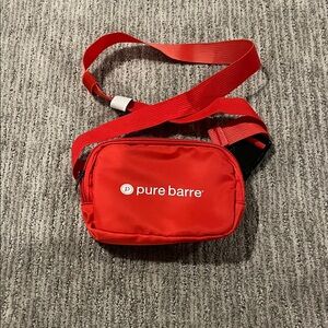 Pure Barre Vibrant Red Belt Bag